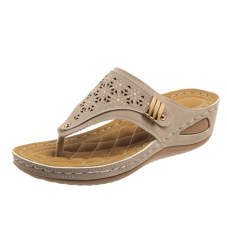 Pain-Relief Wedge Flip Flops for Women – Arch Support Comfort Sandals for Moms (Wide Fit, All-Day Wear)