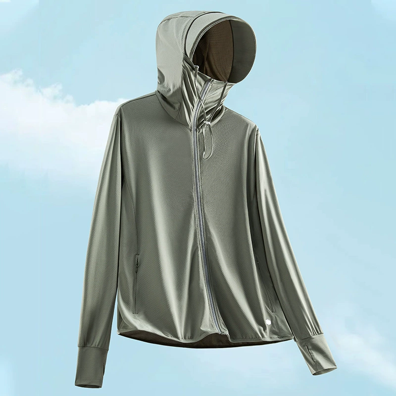 Summer unisex ultra-thin breathable sun protection clothing with UV protection