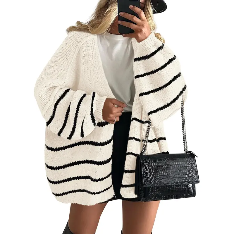 PrettyGarden Women's Oversized Cardigan Sweater - Lightweight Knit