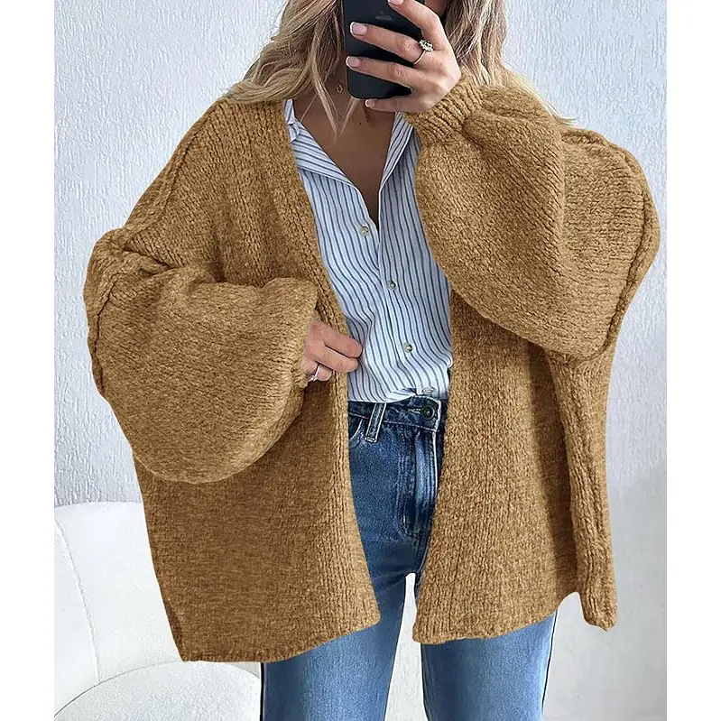 PrettyGarden Women's Oversized Cardigan Sweater - Lightweight Knit