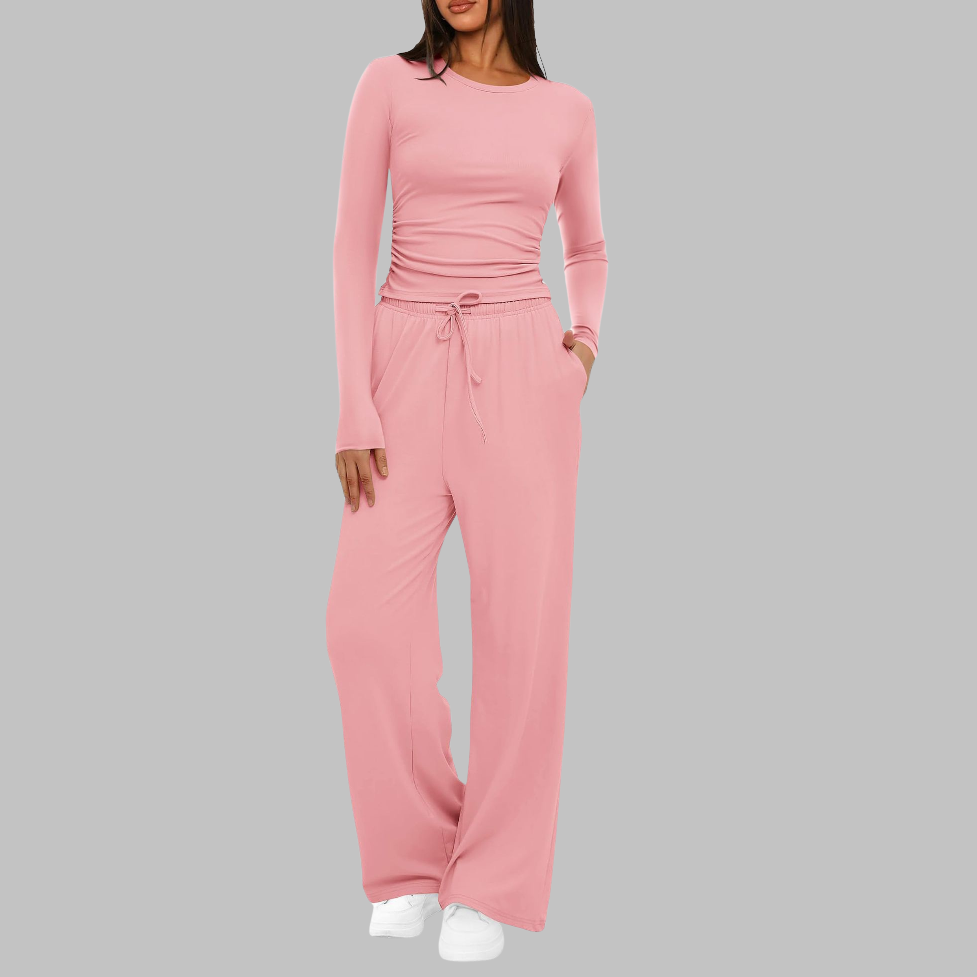 BELLE | Long Sleeve Wide Leg Women's Set