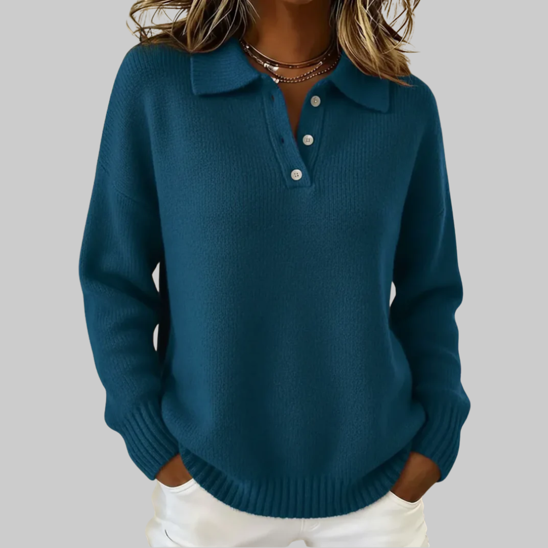 Soft Knit Polo Sweater