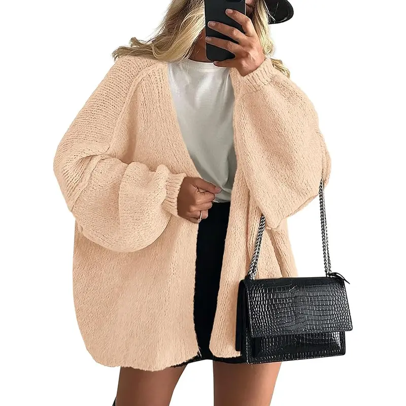 PrettyGarden Women's Oversized Cardigan Sweater - Lightweight Knit