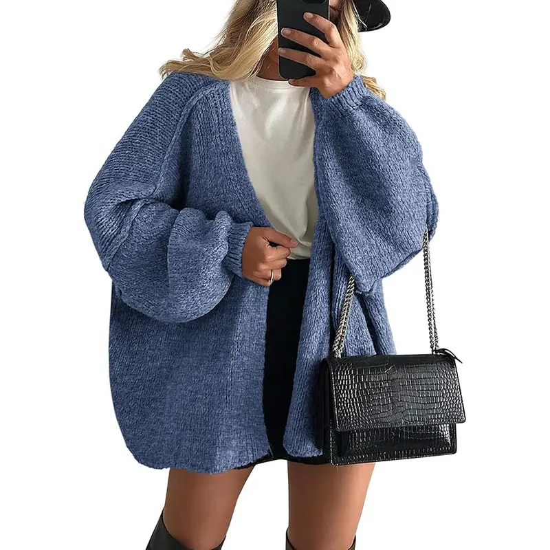 PrettyGarden Women's Oversized Cardigan Sweater - Lightweight Knit
