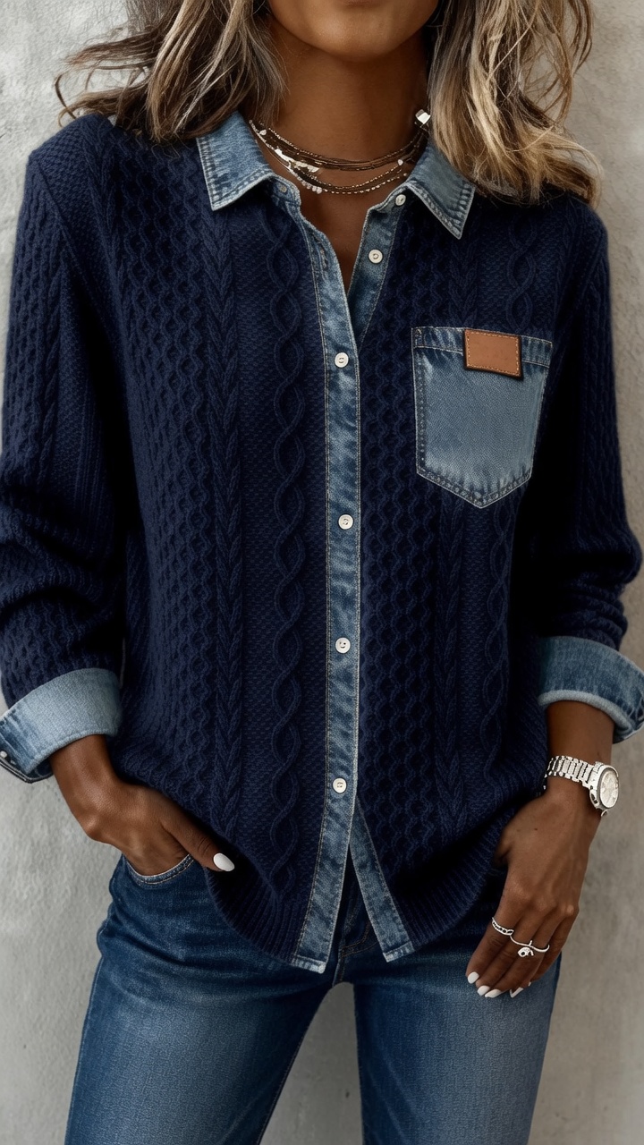  Camisa de punto casual
