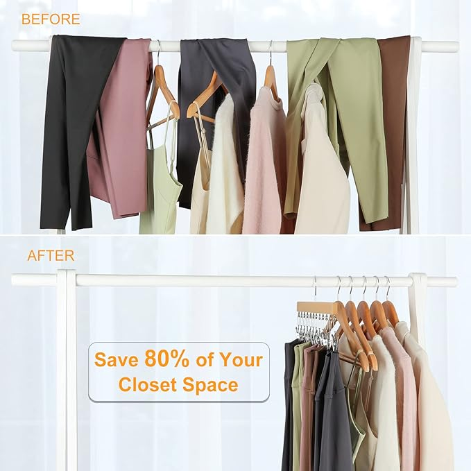Multifunctional clothes hanger that saves wardrobe space