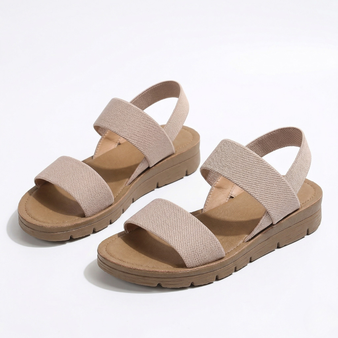 Women’s Strappy Sport Sandals - Heel Strap and Flat Sole