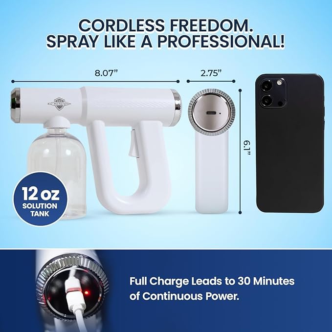 Nano disinfection sprayer, professional blue light disinfection sprayer