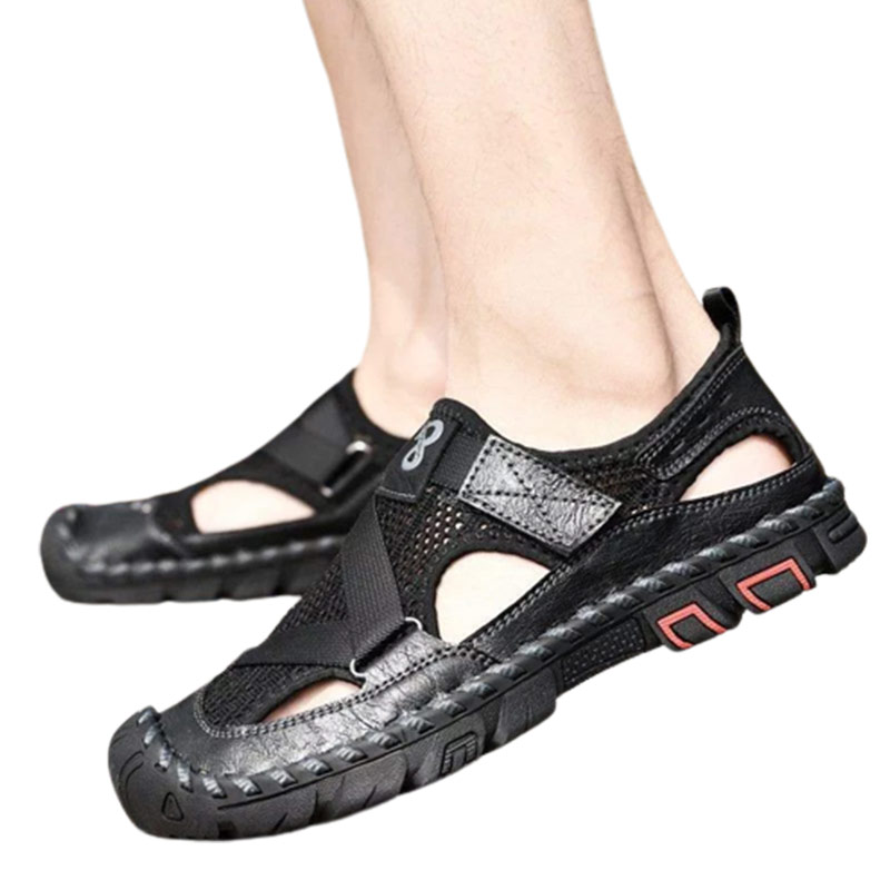 Men's Outdoor Wading Beach Shoes Mesh Non-slip Hole Sandals