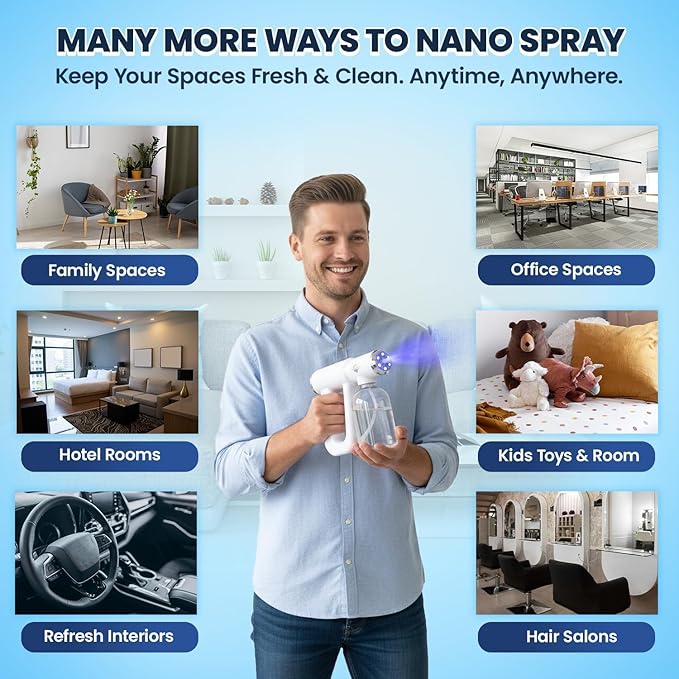 Nano disinfection sprayer, professional blue light disinfection sprayer