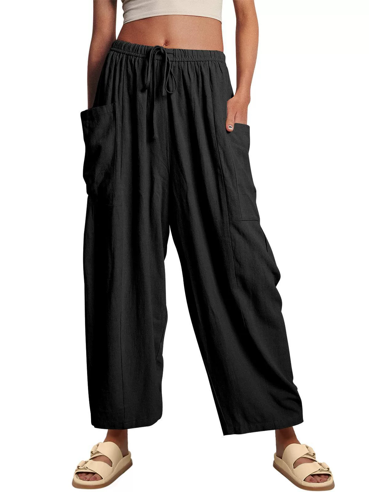 Women's Casual Wide-Leg Pants for Summer