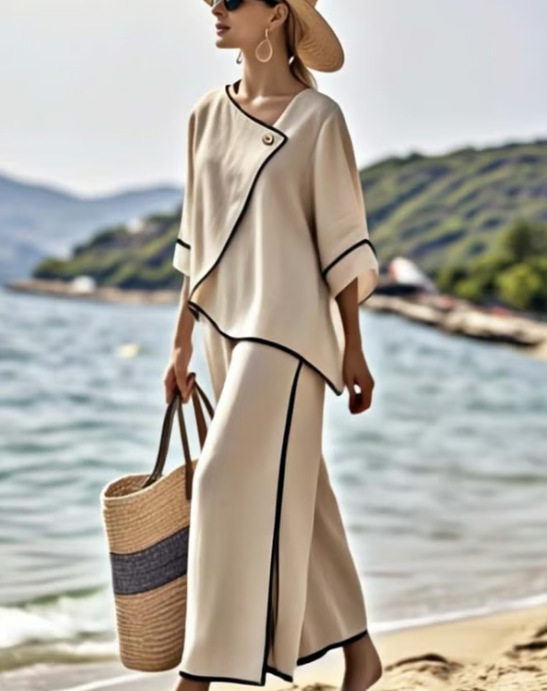 Summer New Arrival: Casual Linen Two-Piece Set
