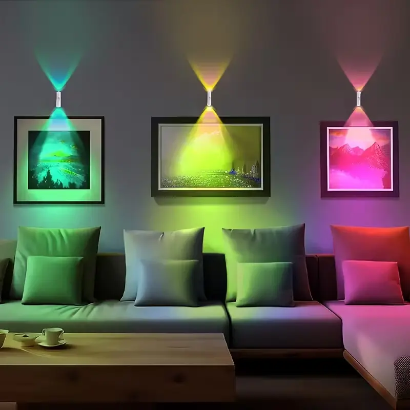 Human body sensor light — 16 colors, rechargeable, magnetic wall mount.