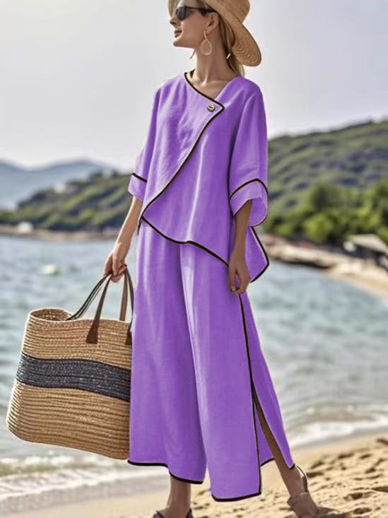 Summer New Arrival: Casual Linen Two-Piece Set