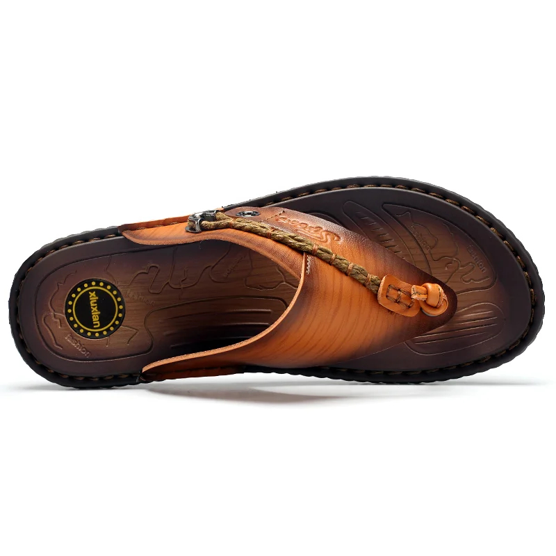 🔥Hot Sale 60% OFF🔥 Mens Casual Comfy Soft Sole Genuine Leather Sandals