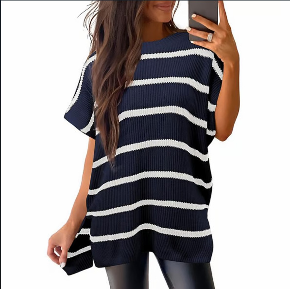  Oversized Cozy Ribbed Knit Top for Women