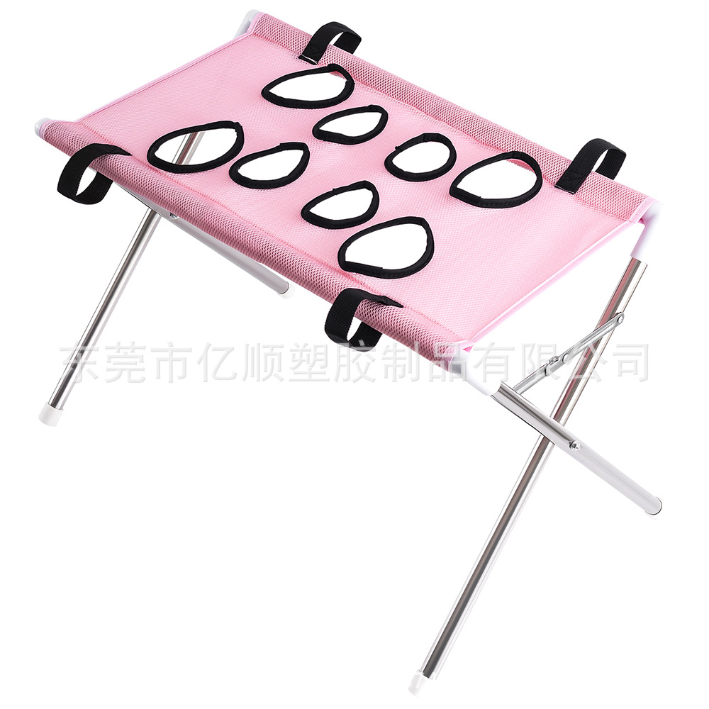Iron Pet Grooming Hammock - 8-Hole Design Anti-Escaping Cats Sling | Polyester Cloth Kitten Grooming Hanger | for Cats Dogs Kitten Puppy Small Medium Large Breed Indoor Home Hair Cutting Ear Cleaning