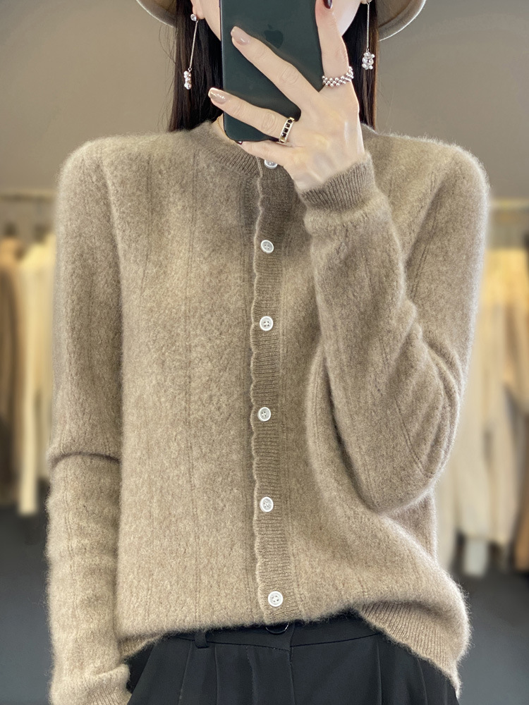 Luxury 100% Natural Pure Wool Sweater, Ultra Light Weightless Cozy Knit Pullover, Soft Delicate Warm Breathable Premium Wool Apparel