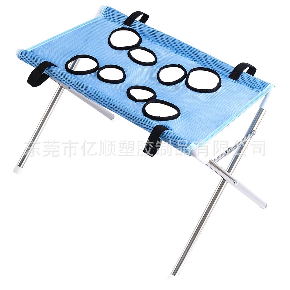 Iron Pet Grooming Hammock - 8-Hole Design Anti-Escaping Cats Sling | Polyester Cloth Kitten Grooming Hanger | for Cats Dogs Kitten Puppy Small Medium Large Breed Indoor Home Hair Cutting Ear Cleaning