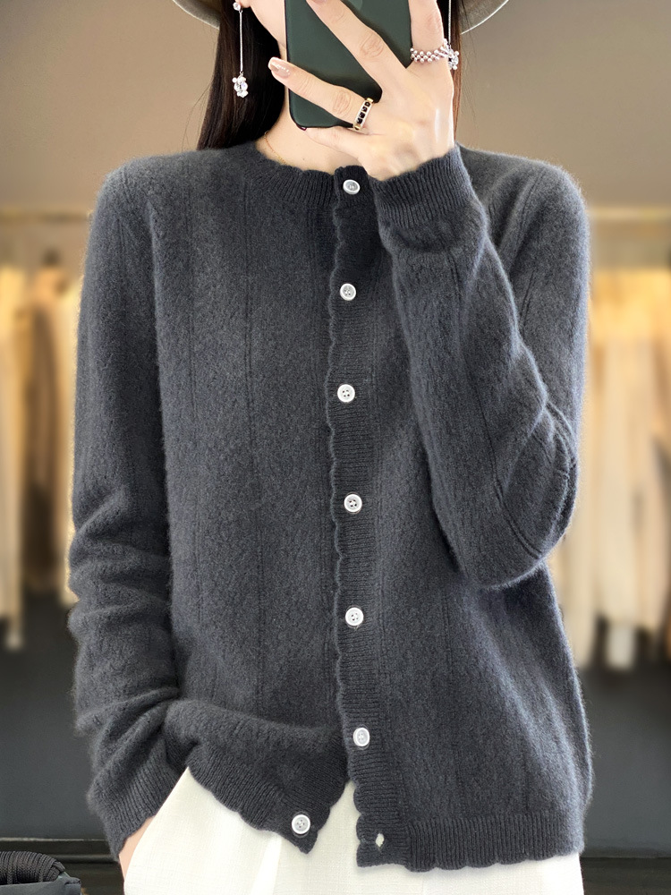 Luxury 100% Natural Pure Wool Sweater, Ultra Light Weightless Cozy Knit Pullover, Soft Delicate Warm Breathable Premium Wool Apparel