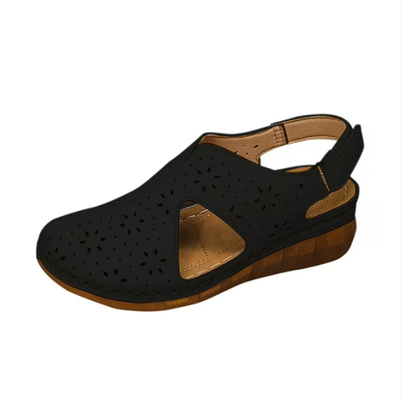 Women's breathable sandals with arch support and orthopedic design.