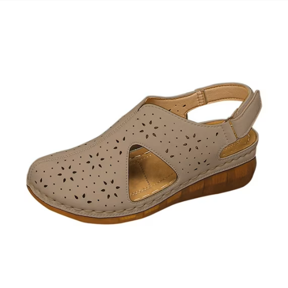 Women's breathable sandals with arch support and orthopedic design.