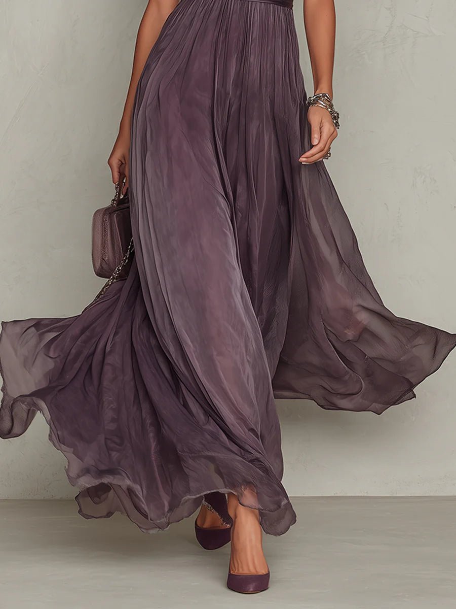 Mariela | Vestido Morado Largo