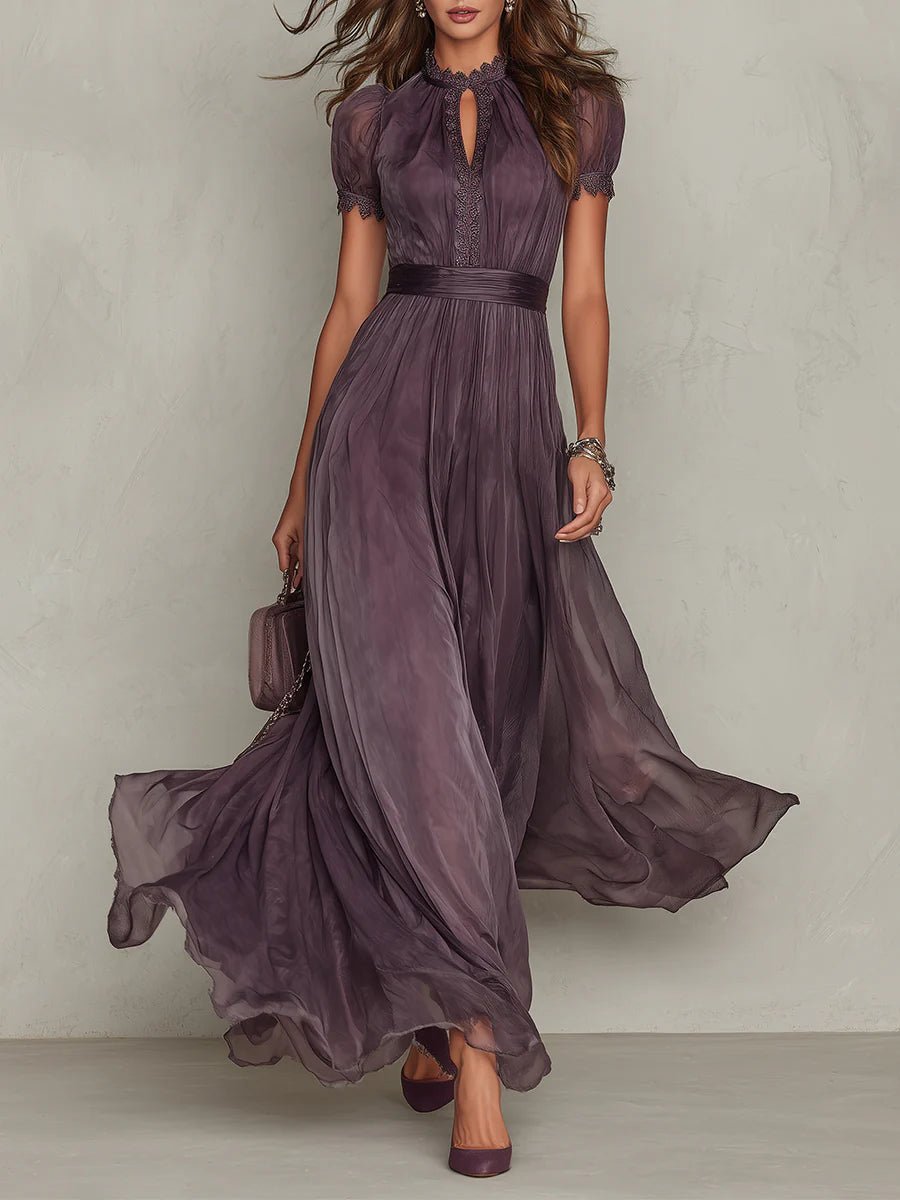 Mariela | Vestido Morado Largo