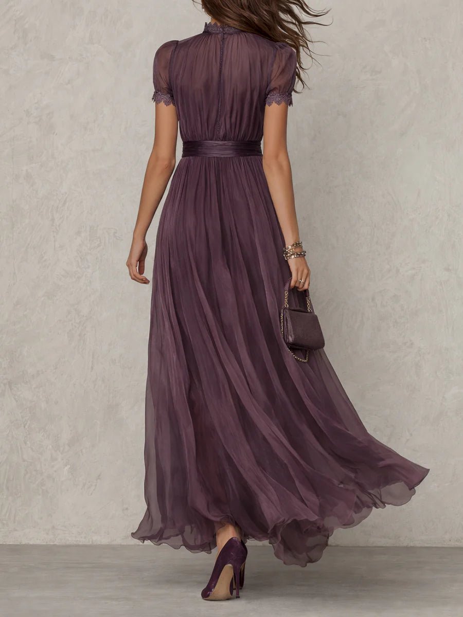 Mariela | Vestido Morado Largo