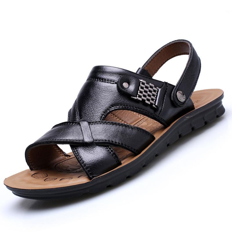 Men's Genuine Casual Non-Slip Sandals Beach Slippers Shoes