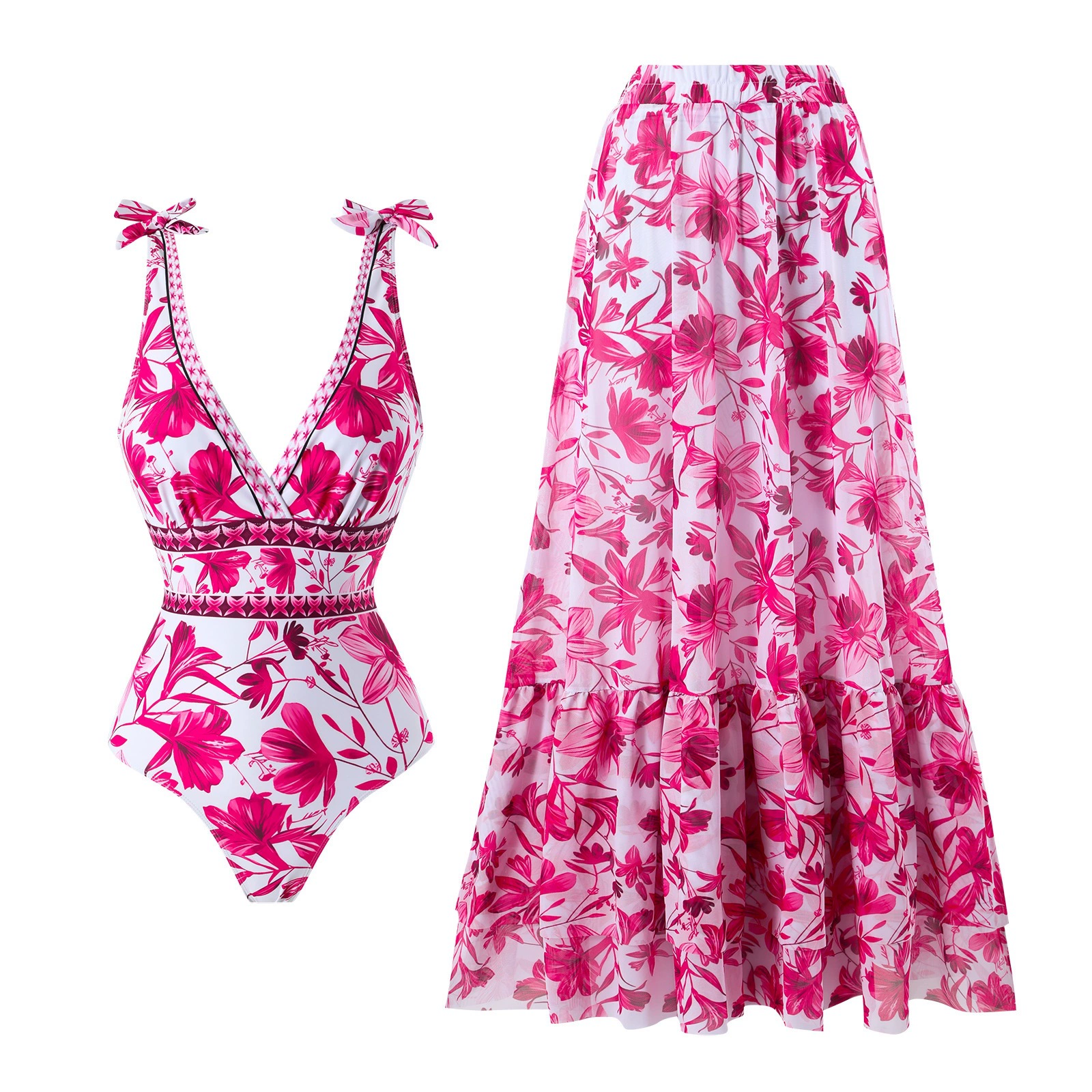 This casual vacation outfit can be worn as a dress or a swimsuit.