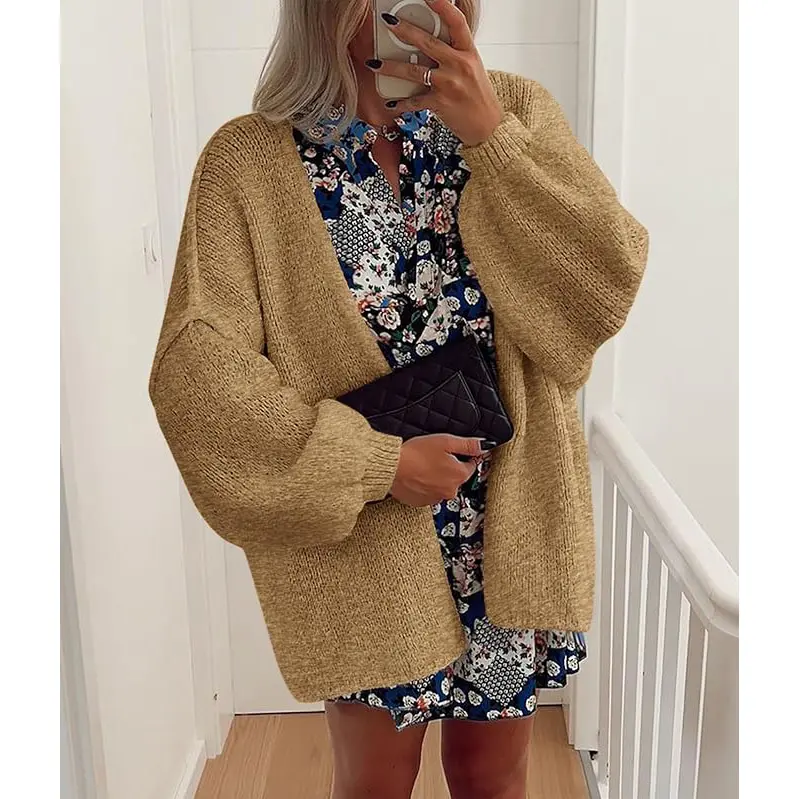 PrettyGarden Women's Oversized Cardigan Sweater - Lightweight Knit