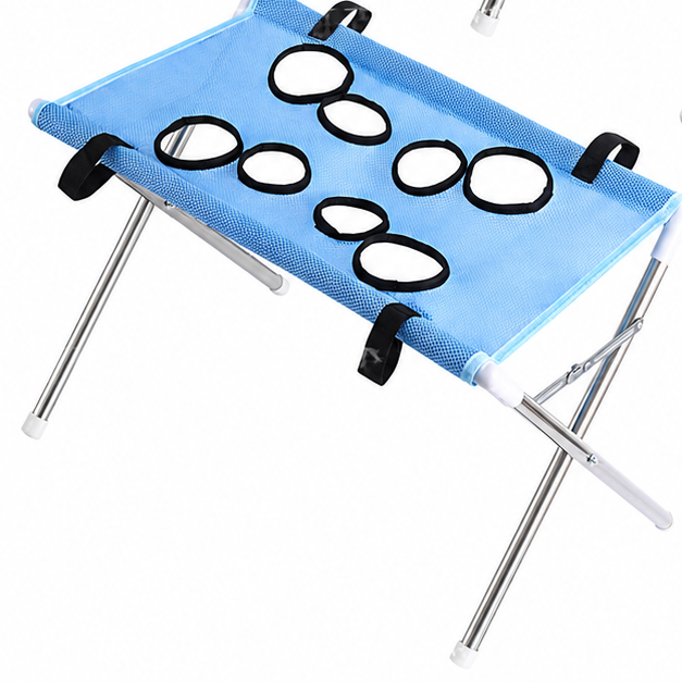 Iron Pet Grooming Hammock - 8-Hole Design Anti-Escaping Cats Sling | Polyester Cloth Kitten Grooming Hanger | for Cats Dogs Kitten Puppy Small Medium Large Breed Indoor Home Hair Cutting Ear Cleaning
