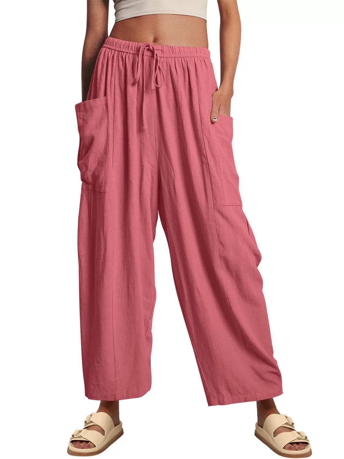Women's Casual Wide-Leg Pants for Summer