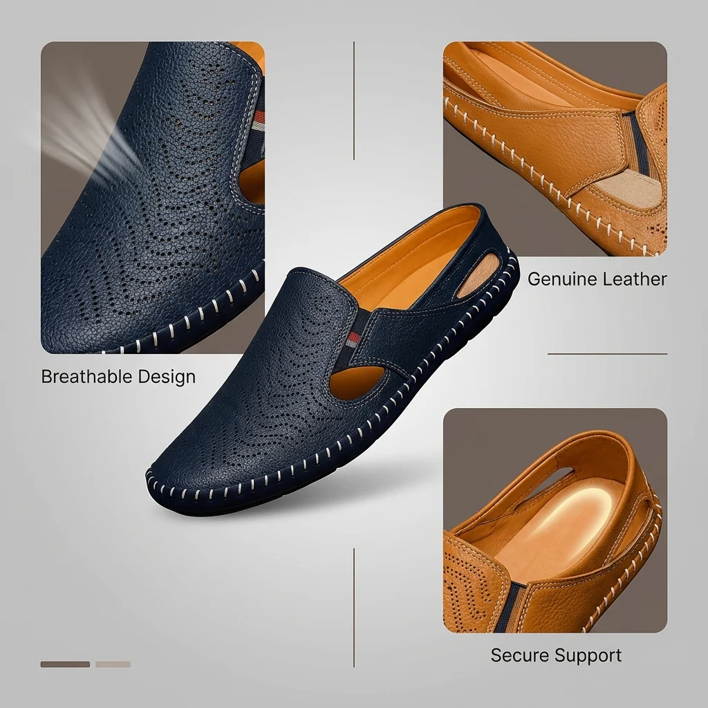 Stylish Men's Cutout Sandals