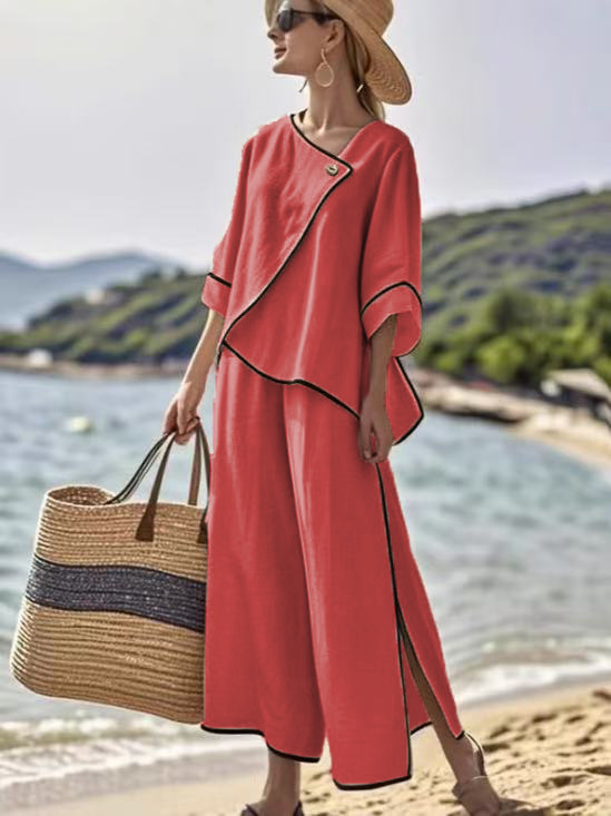 Summer New Arrival: Casual Linen Two-Piece Set