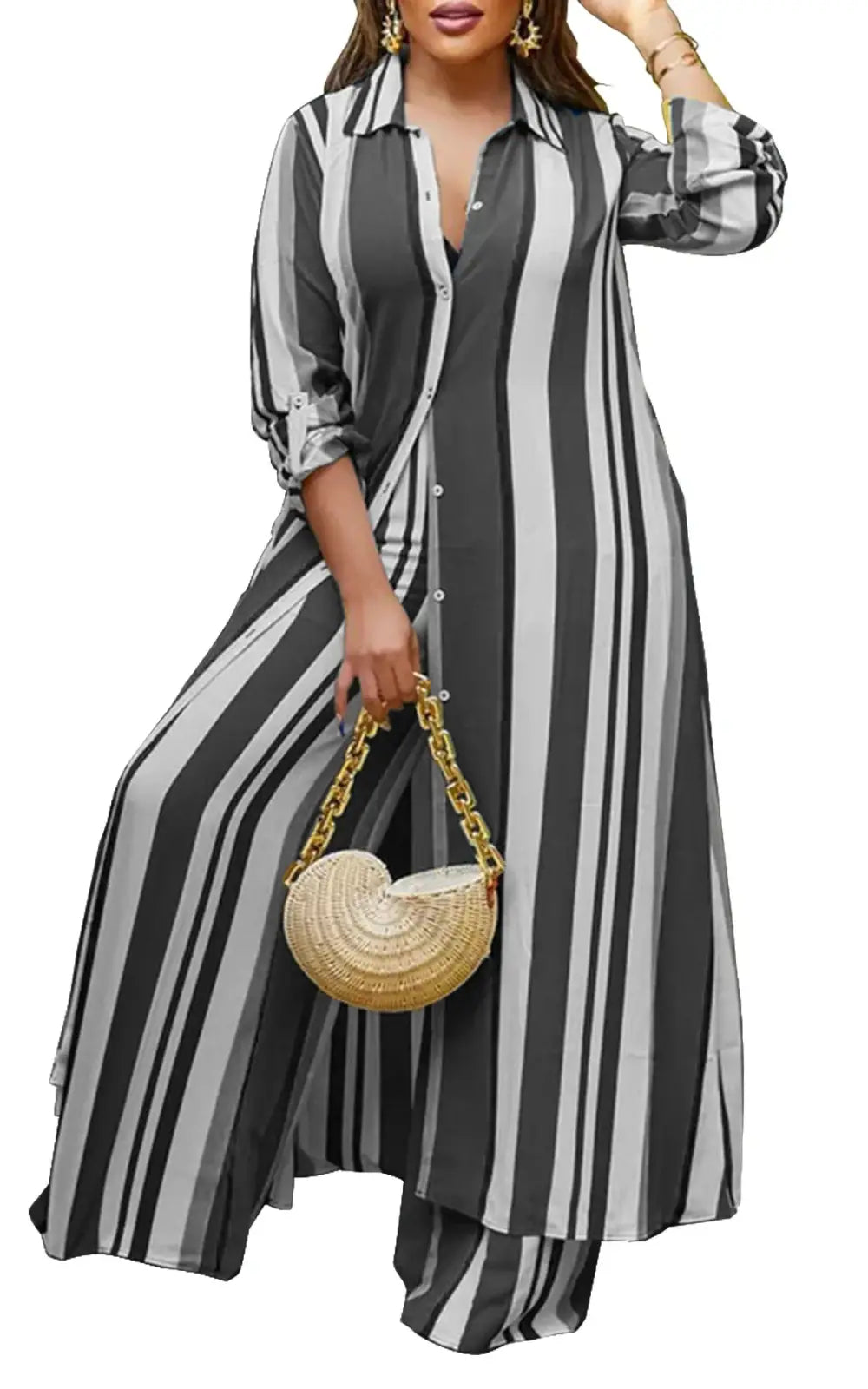 Ensemble Africain Femme 2 Pièces Col V