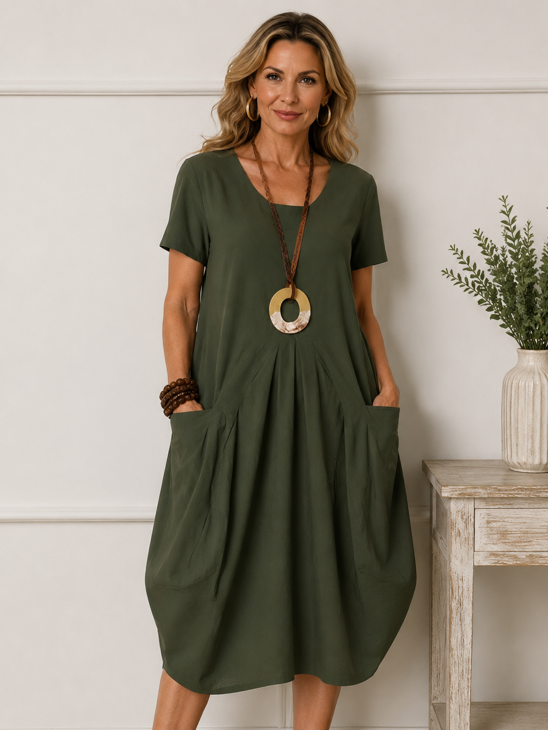 Simple Casual Flow Dress