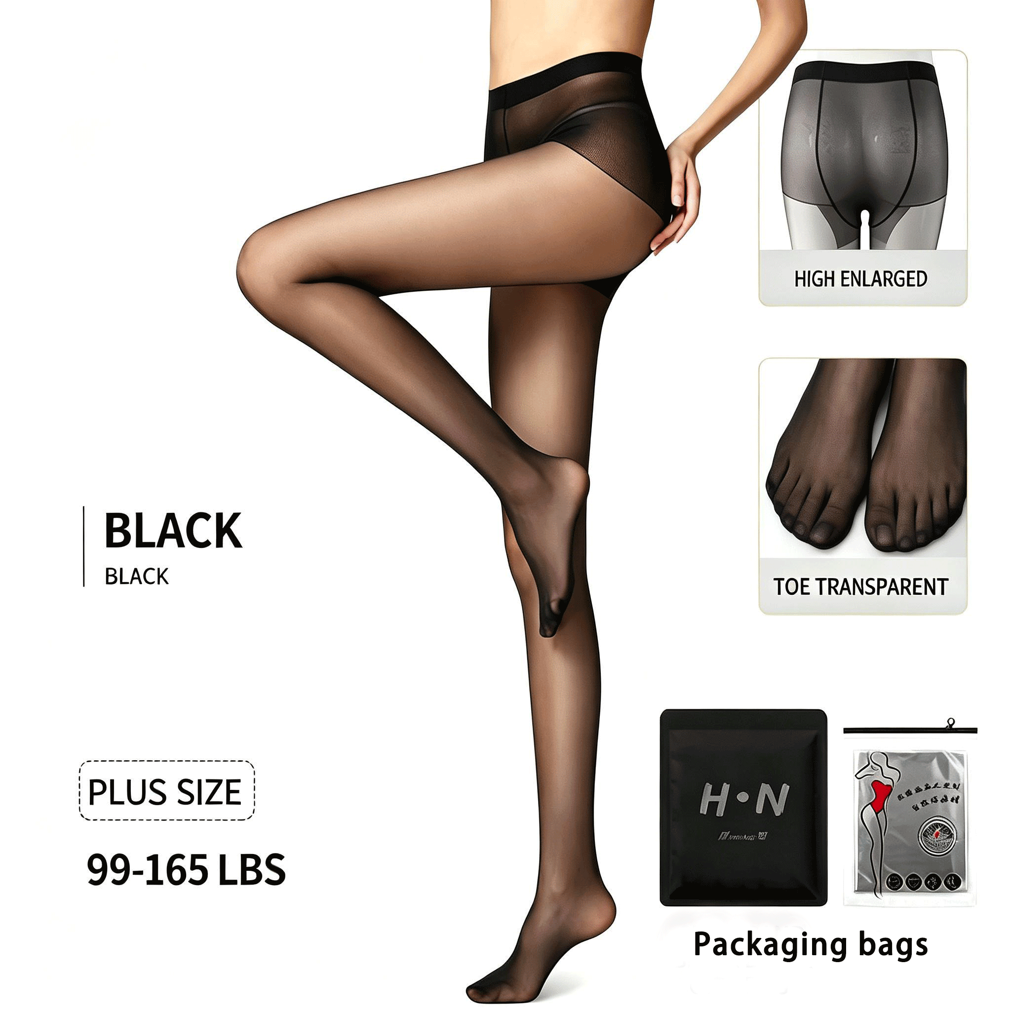 Women's  Anti-Snag Durable Sheer Stockings, Non-Slip and Sexy Pantyhose