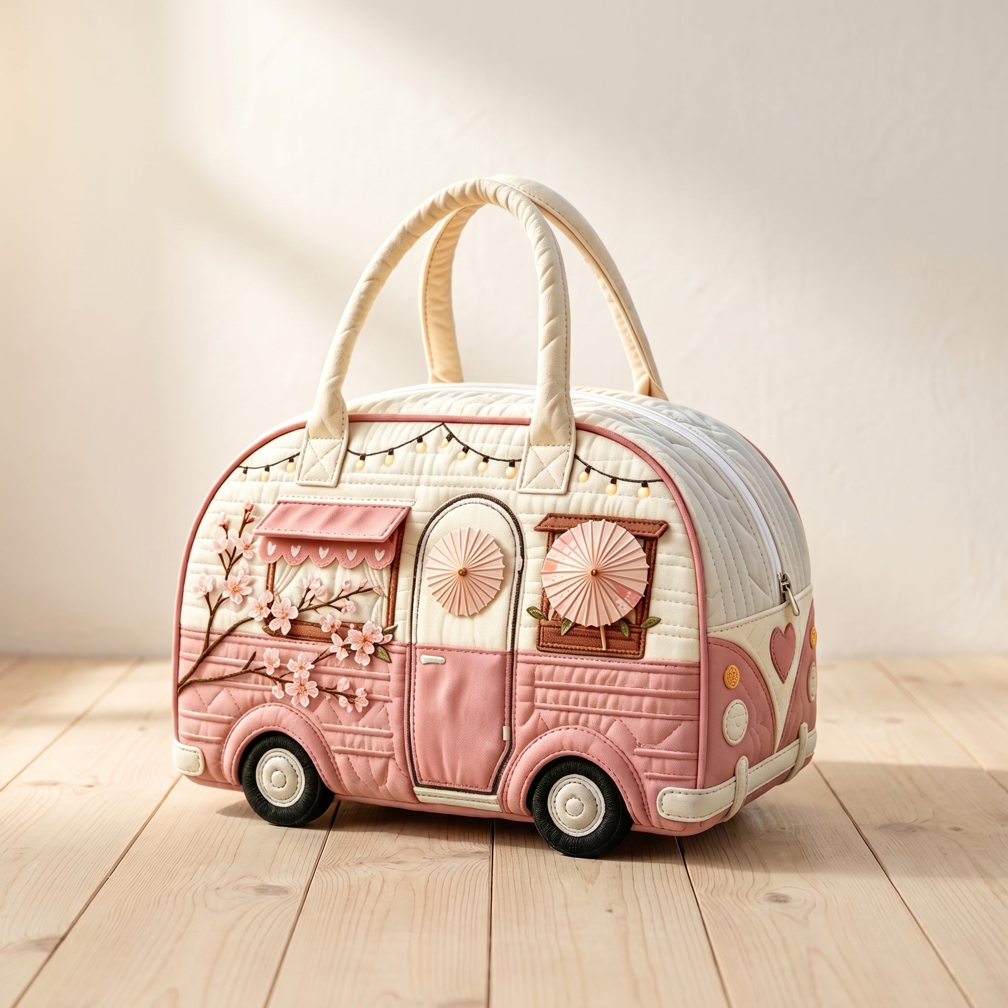 Handquilted Hippie Bus Weekender