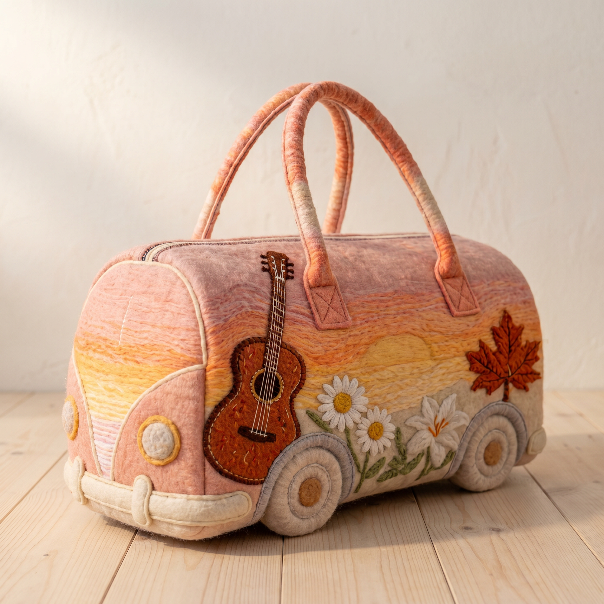 Handquilted Hippie Bus Weekender