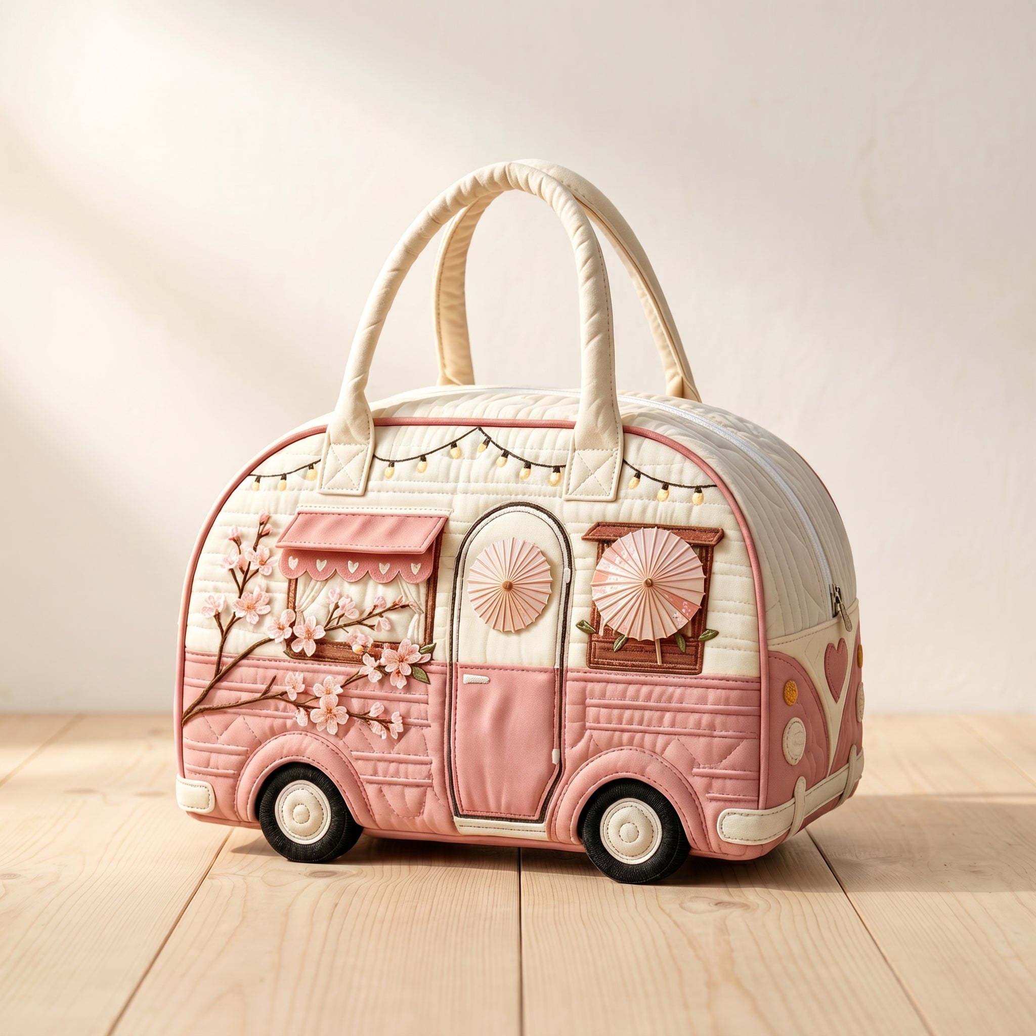 Handquilted Hippie Bus Weekender