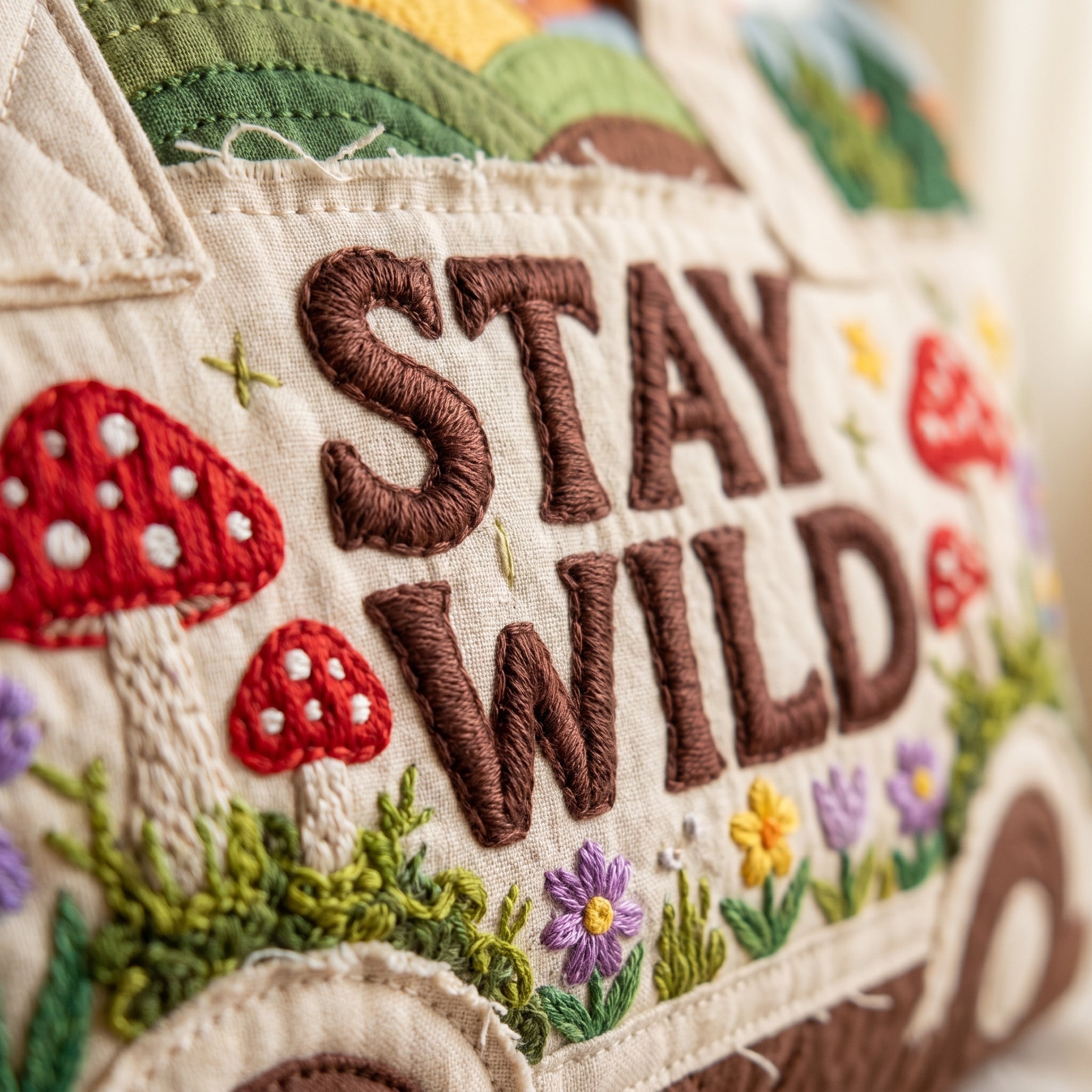 Handquilted Hippie Bus Weekender