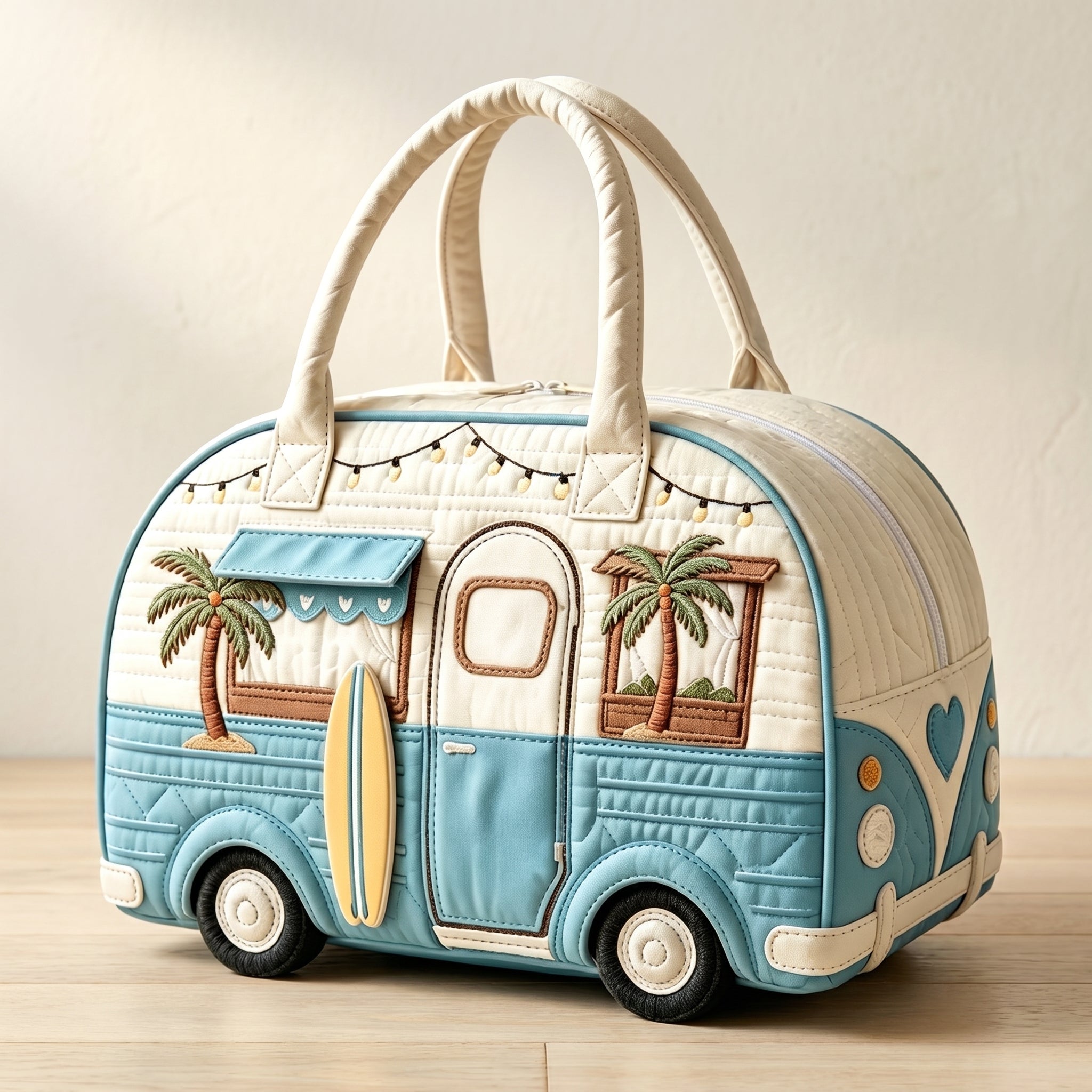 Handquilted Hippie Bus Weekender