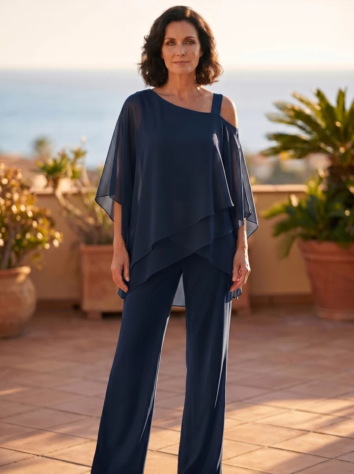 Valerie – Soft Drape Two-Piece Set – Effortless Polish, All-Day Comfort