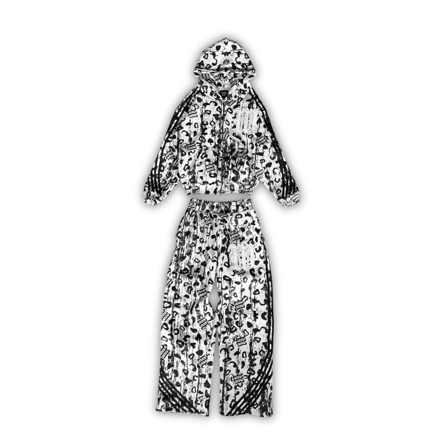 "SNOW" LEOPARD SWEATSUIT