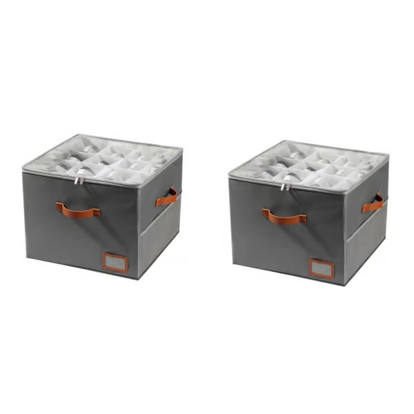 Household Sectioned Sneaker Storage Box — Foldable, Dustproof Shoe Organizer for Wardrobes