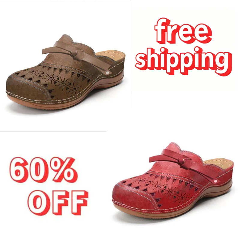 Last day 70% off-Women’s Bowknot Wedge Sandals – Arch Support & Everyday Comfort