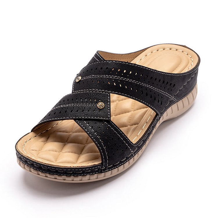 Today 50% OFF丨Summer Women's Sandals Rubber Sole Wedge Sandals