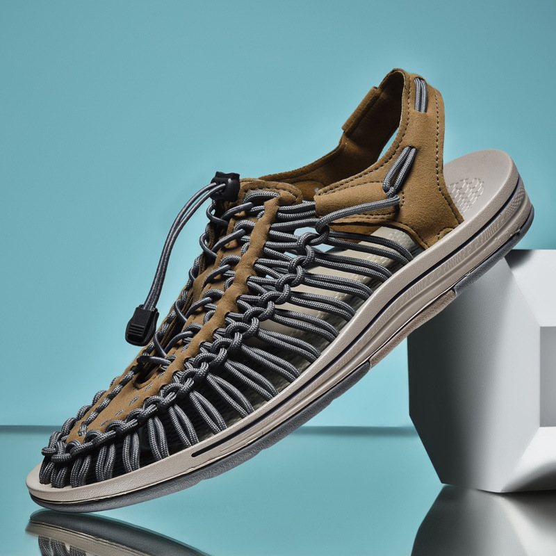 Stylish Casual Woven Sandals — Beach Footwear for Men and Women